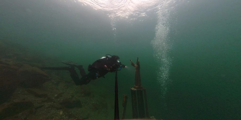 Punta Geno da sotto la superficie. Dove è iniziato il progetto