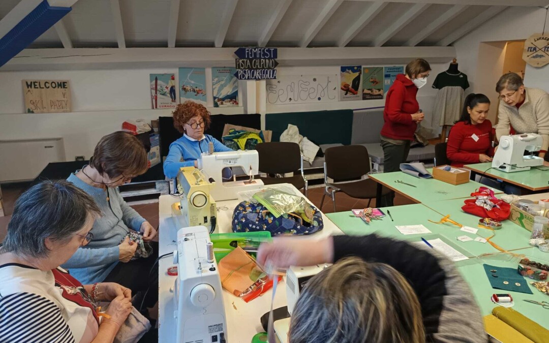 Corso di cucito, presso Auser Amicizia e Solidarietà di Lurago D’Erba